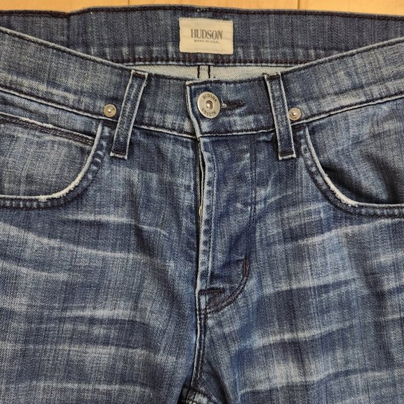 👖 HUDSON Byron Denim 👩🏻🧑 Unisex Jeans Five Straight Buttons Jeans sz 29 - Picture 3 of 16